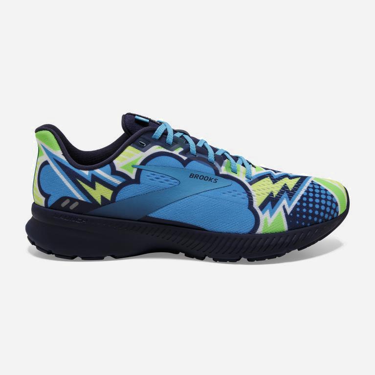 Brooks Launch 8 Light Cushion - Zapatillas Running Asfalto Mujer - Azul Marino / Azules / Verde (DR1